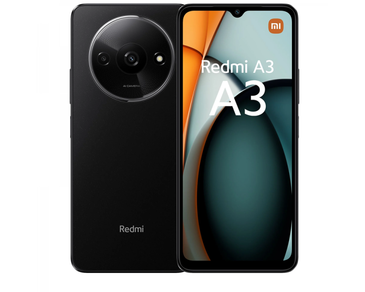 XIAOMI REDMI A3 6,71" 3GB/64GB 5MP/8MP MIDNIGHT BLACK