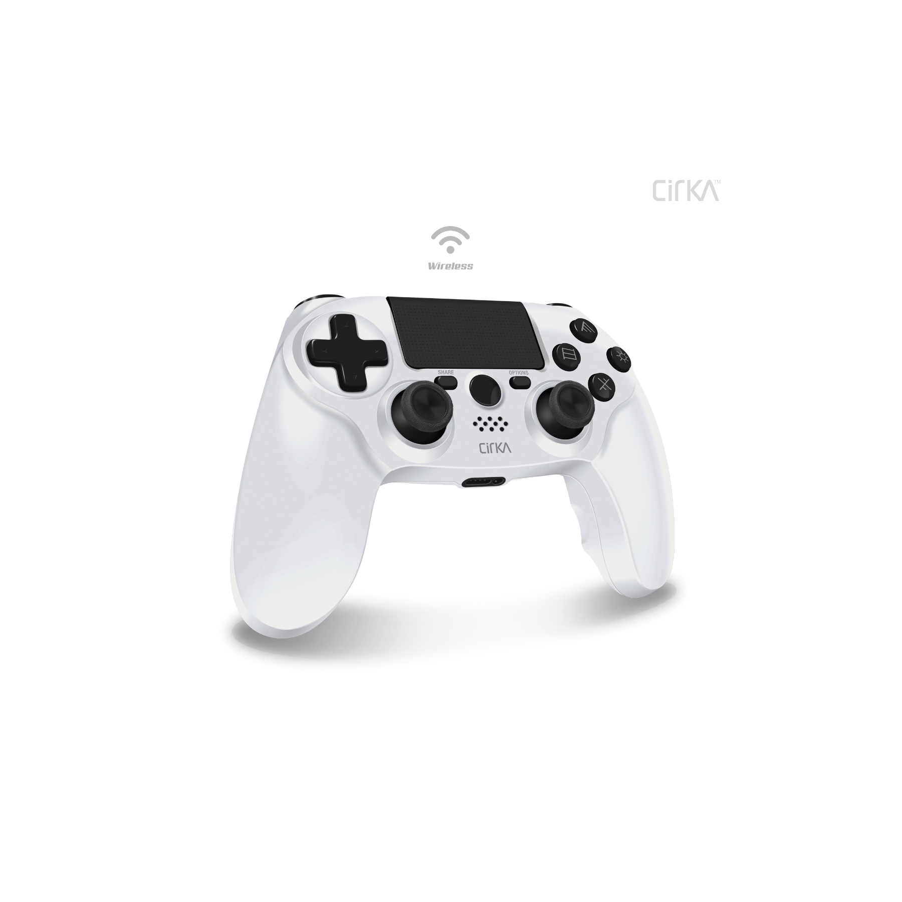 Hyperkin Nuforce Wired Controller For PS4/ PC/ Mac (White)