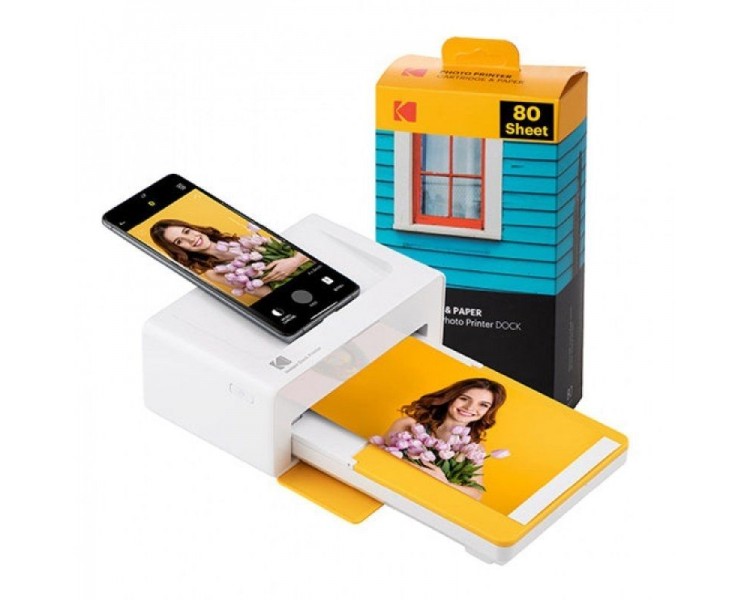 ph2KODAK DOCK PLUS PD460Y80 INSTANT PHOTO PRINTER BUNDLE 4X6 YELLOW h2ul liImprima sus recuerdos Con el Kodak Dock Plus puede i