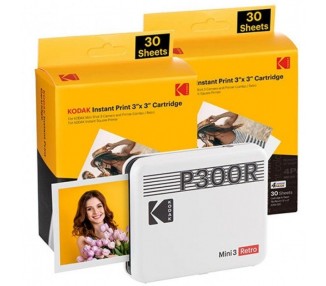 ph2KODAK MINI 3 RETRO P300RW60 h2pMejor impresora fotografica Conecte su impresora de fotos retro de Kodak Mini 3 cuadradas a c