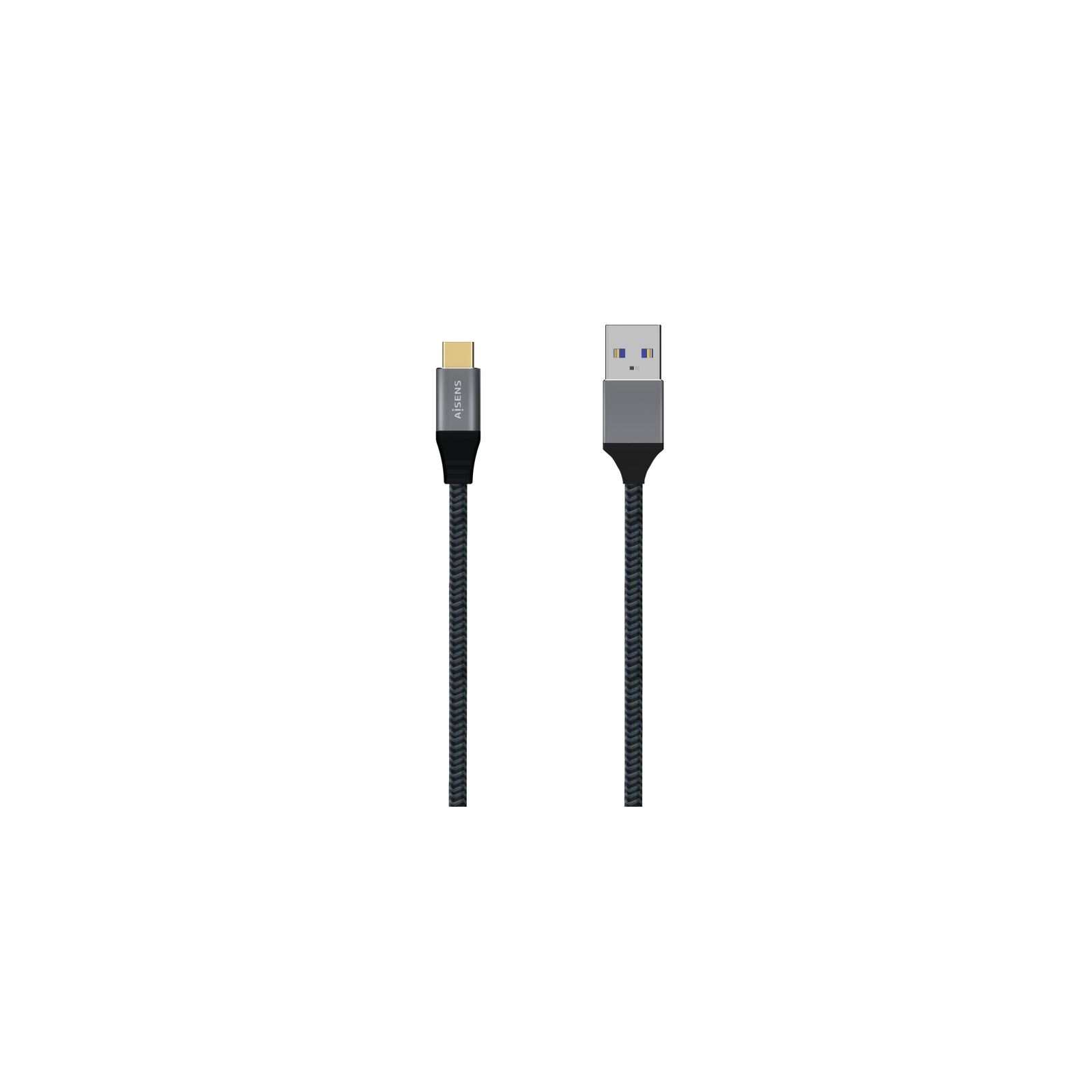 CABLE AISENS USB 31 GEN2 ALUMINIO 10GBPS 3A USB C M A M 10M NEGRO