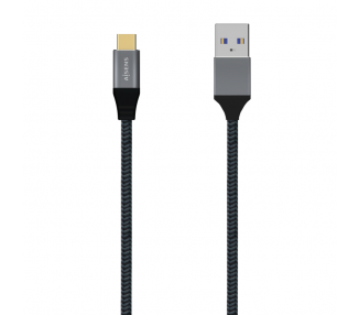 CABLE AISENS USB 31 GEN2 ALUMINIO 10GBPS 3A USB C M A M 10M NEGRO