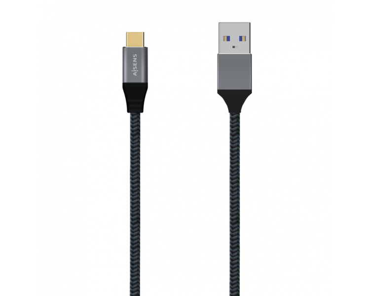 CABLE AISENS USB 31 GEN2 ALUMINIO 10GBPS 3A USB C M A M 10M NEGRO