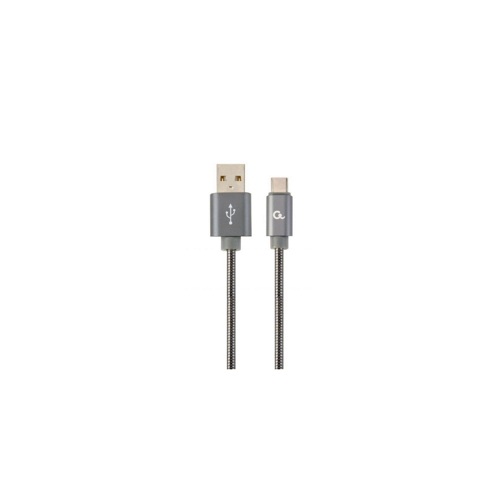 CABLE DE CARGA Y DATOS GEMBIRD USB TIPO C DE METAL EN ESPIRAL PREMIUM 1 M GRIS