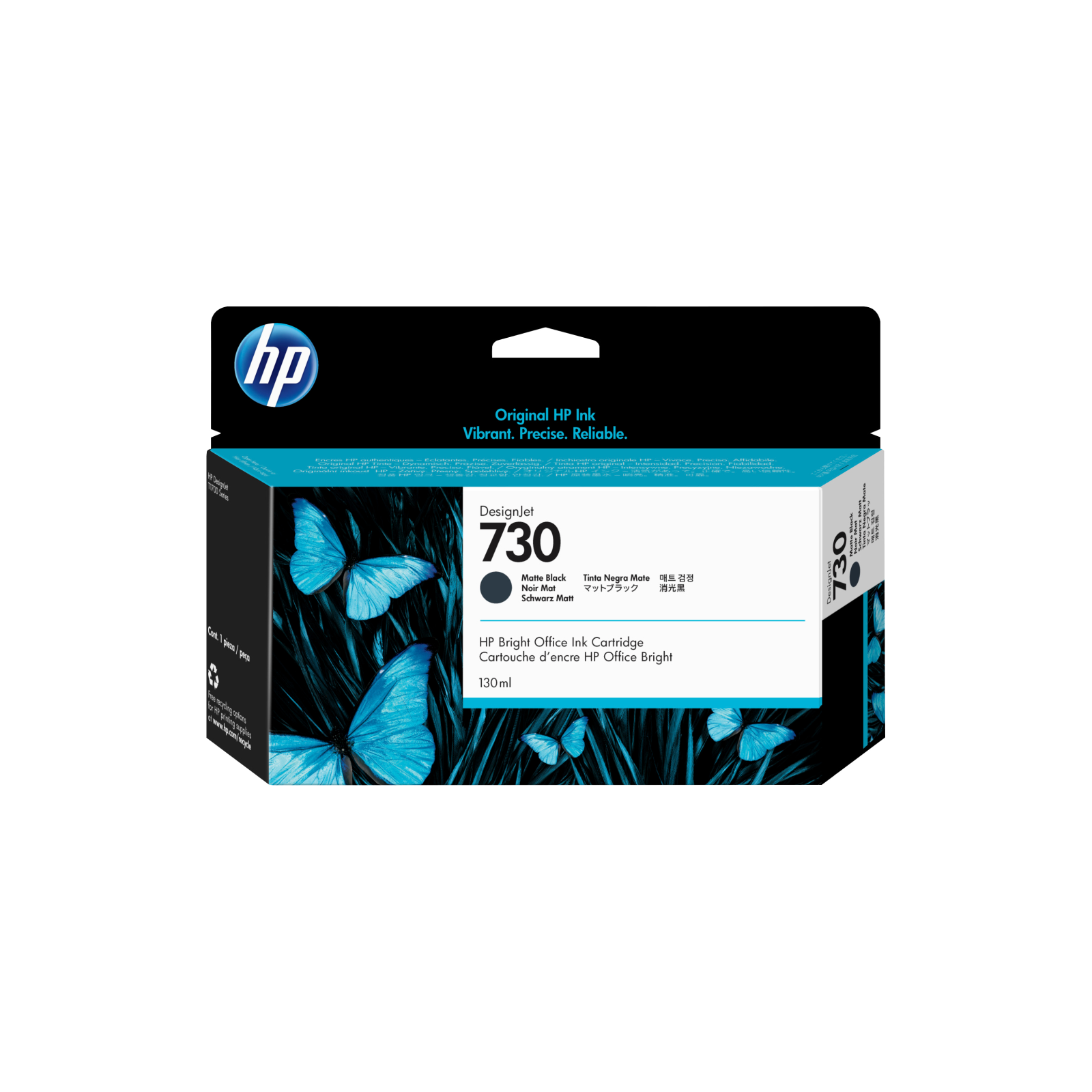 TINTA HP 730 NEGRO MATE