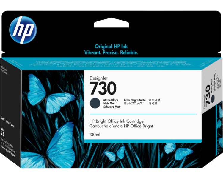 TINTA HP 730 NEGRO MATE