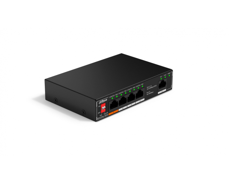 SWITCH IT DAHUA DH SF1005P 5 PORT UNMANAGED DESKTOP SWITCH WITH 4 PORT POE