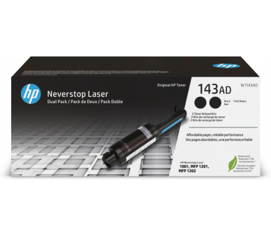 KIT RECARGA TONER HP 143A PACK 2