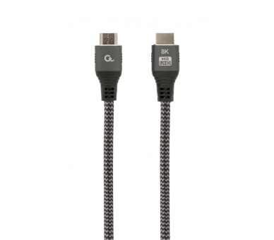 CABLE TRENZADO HDMI 21 8K 60HZ GEMBIRD SELECT PLUS SERIES CON ETHERNET 1M NEGRO