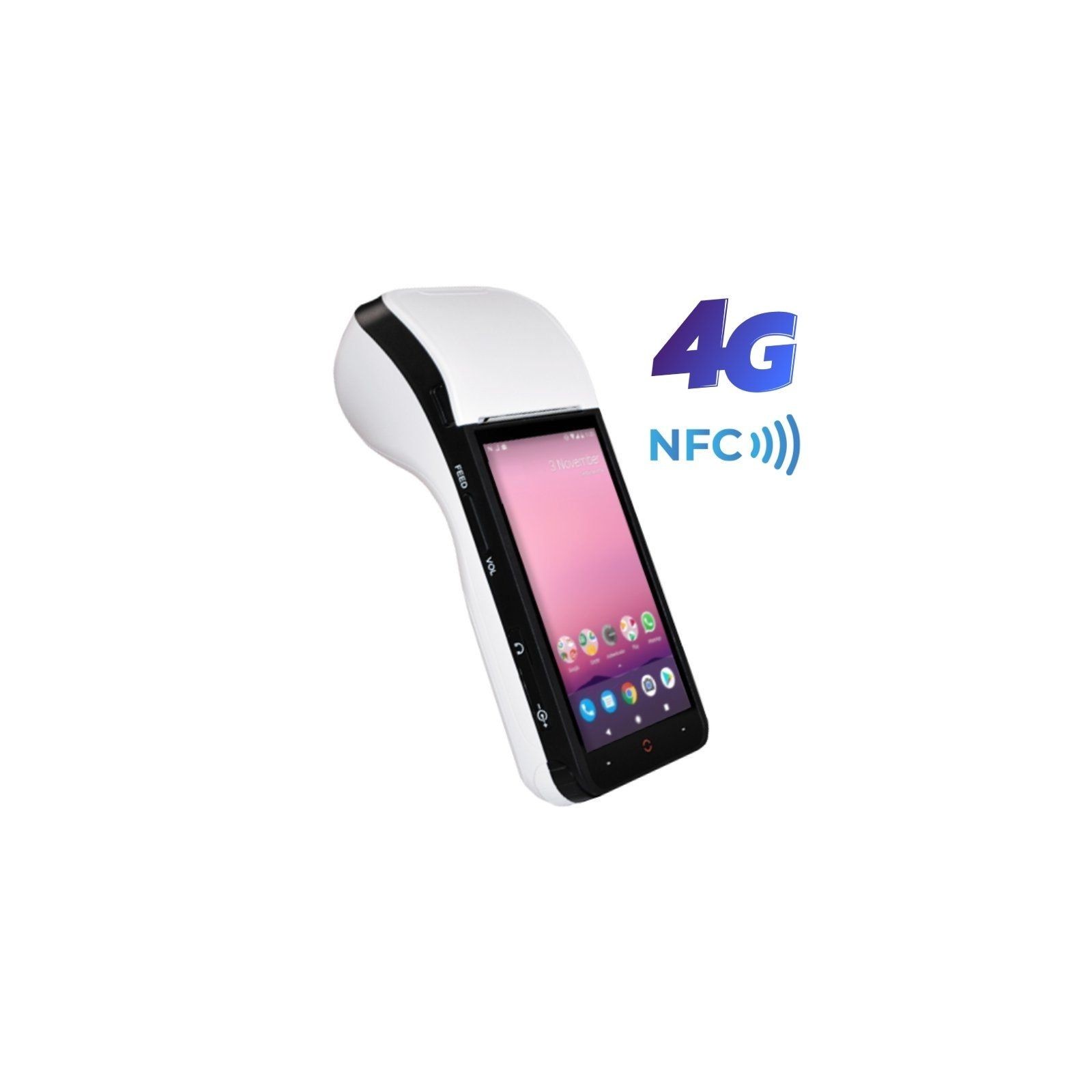 pMUSTEK Terminal Android 71 GP A3 tactil multipunto 55 con impresora de ticket 58mm integrada Wifi BT 4G LTEbr ppEl terminal GP