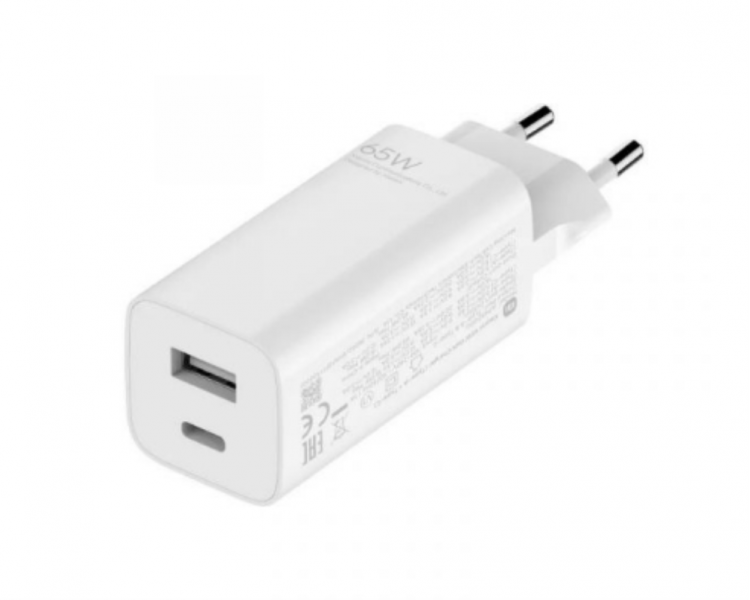 CARGADOR USB XIAOMI MI 65 W GAN 1XUSBA 1XTIPO C