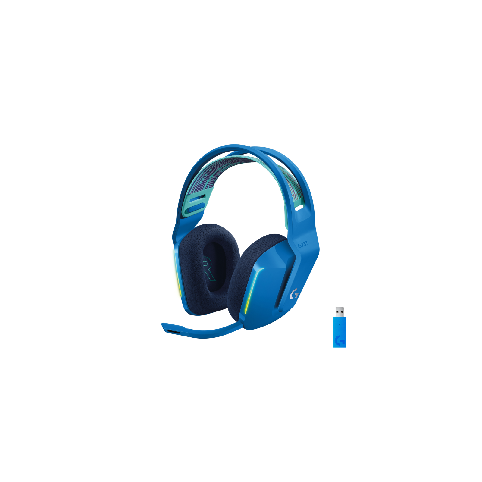 HEADSET LOGITECH G733 LIGHTSPEED WRLS DIADEMA AZUL