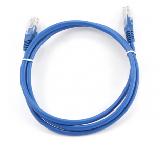 Cable CAT5E UTP moldeado 1m Azul