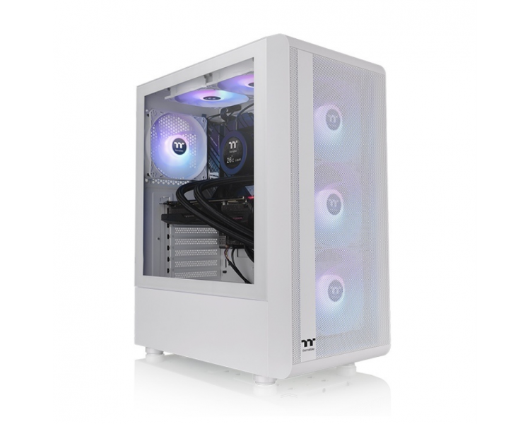 CAJA THERMALTAKE S200 TG ATX 2XUSB 30 ARGB SIN FUENTE BLANCO