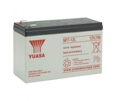 p ph2NP7 12L h2NP7 12L 12V 7Ah Yuasa 5 anos de uso general de la bateria VRLAbrCapacidad Ah 20 HR 7brCapacidad a velocidad de 2