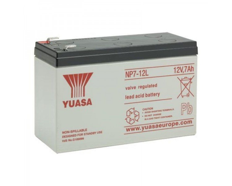 p ph2NP7 12L h2NP7 12L 12V 7Ah Yuasa 5 anos de uso general de la bateria VRLAbrCapacidad Ah 20 HR 7brCapacidad a velocidad de 2