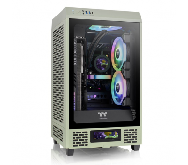 CAJA THERMALTAKE THE TOWER 200 MINI ITX 2XUSB 30 SIN FUENTE VERDE MATCHA