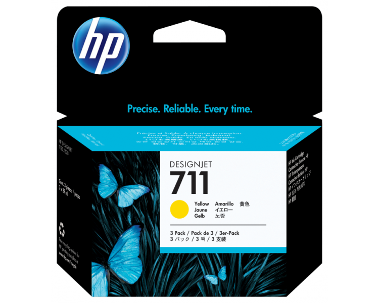 TINTA HP 711 AMARILLO