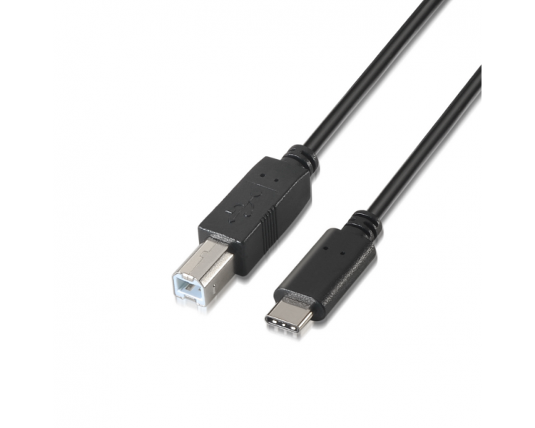 CABLE AISENS USB 20 IMPRESORA 3A TIPO USB C M B M NEGRO 20M