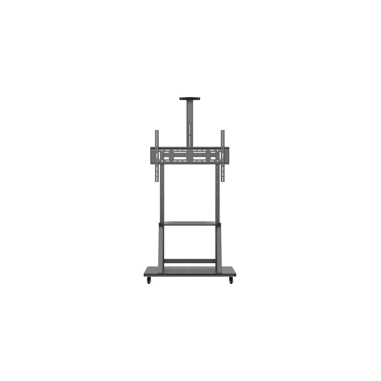 h2AISENS SOPORTE DE SUELO ECO CON RUEDA BANDEJA PARA DVD Y SOPORTE DE CaMARA PARA MONITOR TV 150KG DE 37 100 NEGRO h2h2Especifi