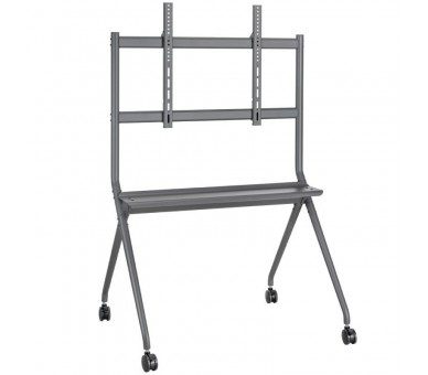 h2AISENS SOPORTE DE SUELO PRO CON RUEDA 1 BANDEJA PARA PANTALLA INTERACTIVA TV 120KG DE 50 86 NEGRO h2pullibEspecificaciones b 