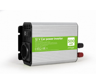 INVERSOR DE CORRIENTE GEMBIRD PARA COCHE DE 12V 500W