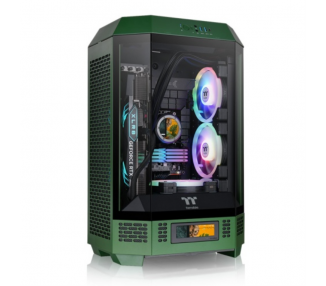 CAJA THERMALTAKE THE TOWER T300 RACING GREEN ATX 2XUSB 30 SIN FUENTE VERDE