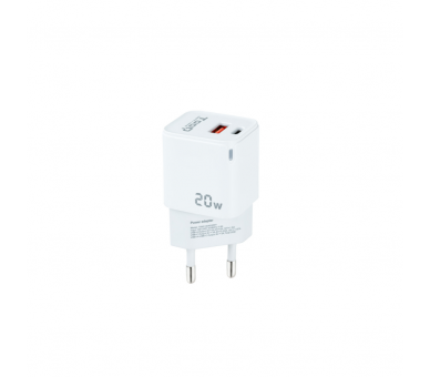 CARGADOR DE PARED TOOQ USB C PD USB A QC 20W