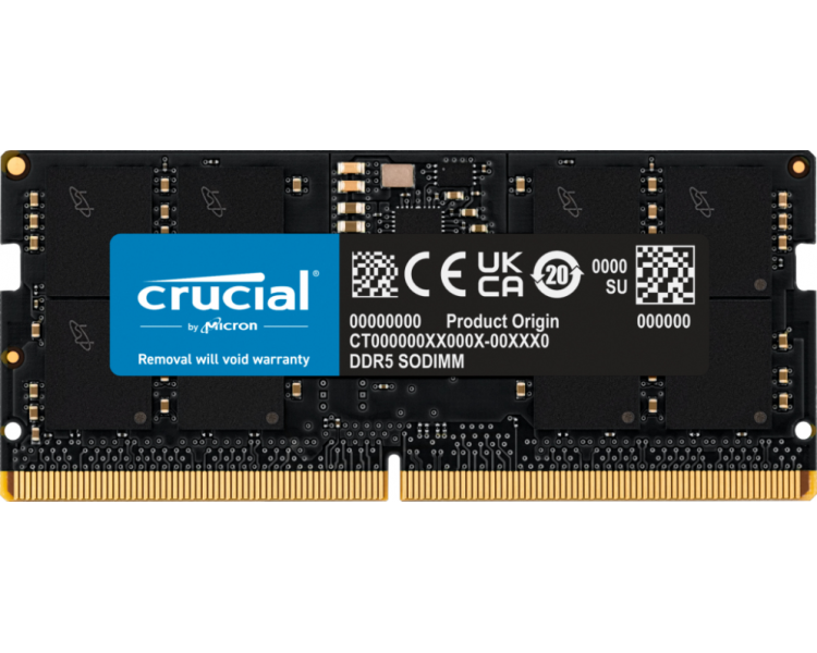 DDR5 SODIMM CRUCIAL 16GB 4800