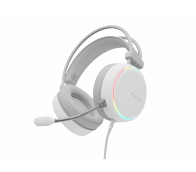 AURICULARES GAMING GENESIS NEON 613 20 RGB BLANCOS