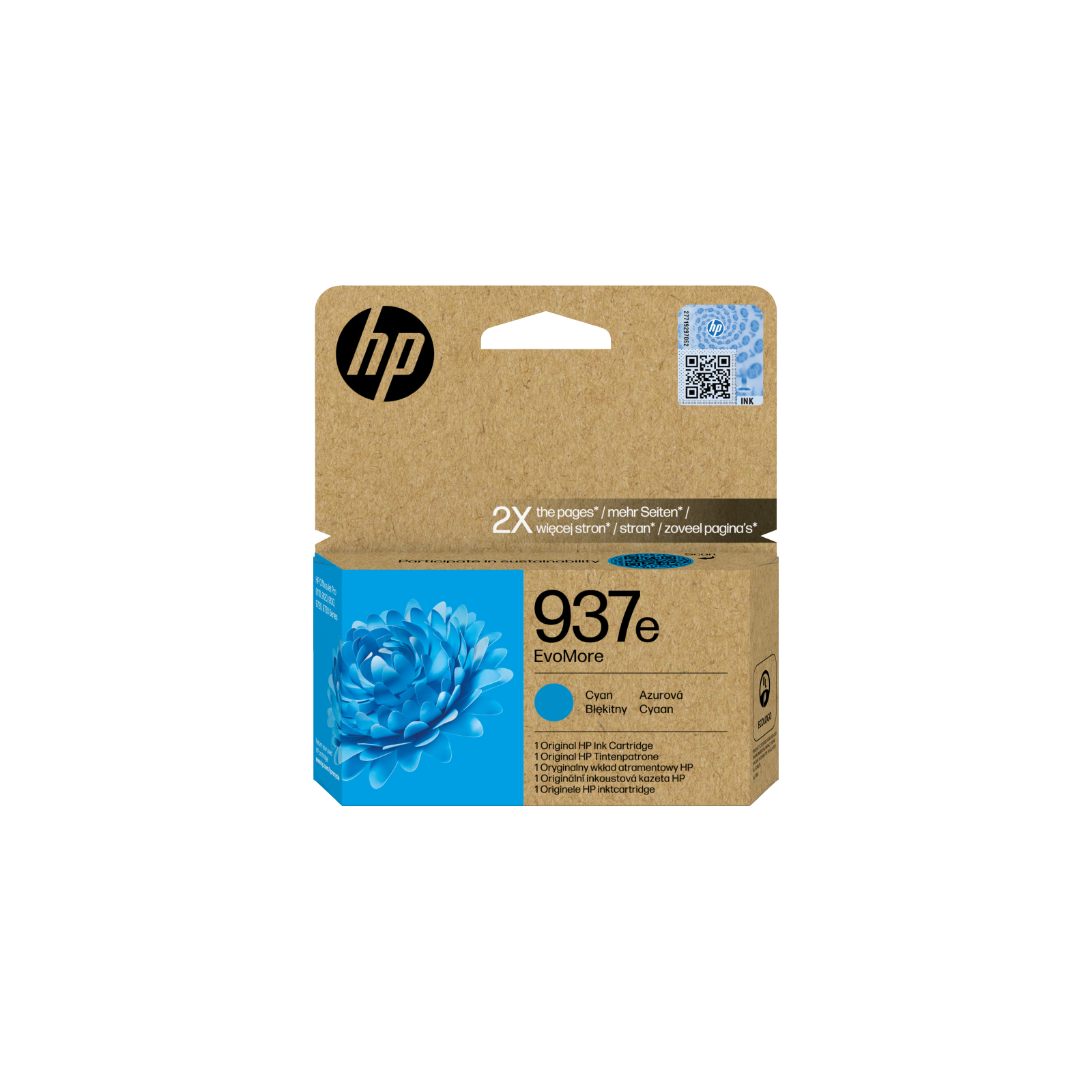 CARTUCHO DE TINTA HP 937E CIAN OFFICEJET PRO 9110B 9120