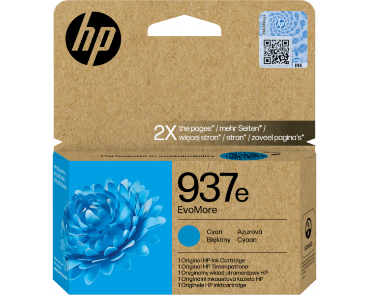 CARTUCHO DE TINTA HP 937E CIAN OFFICEJET PRO 9110B 9120