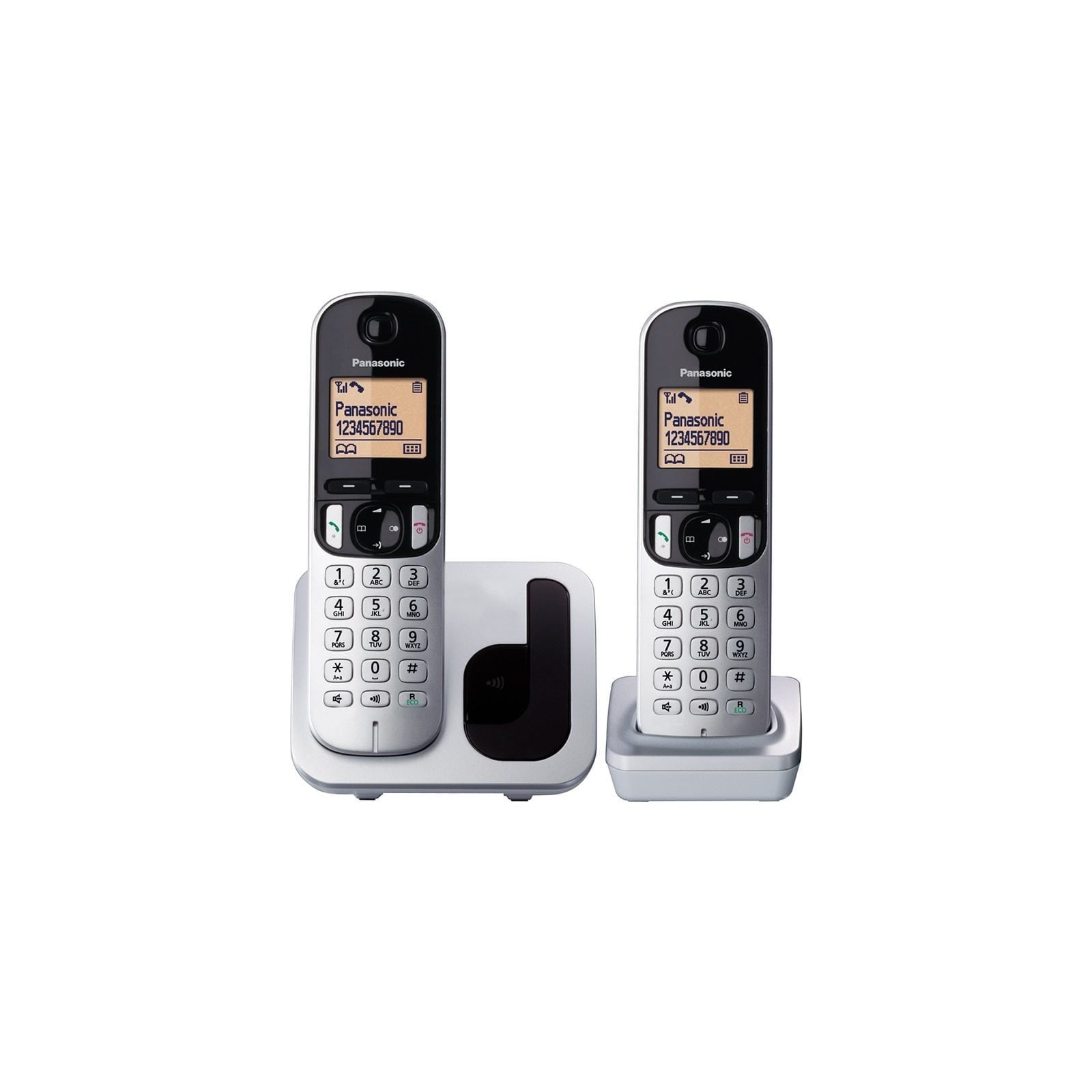 pPack duo de telefono inalambrico DECT simple y compacto 1 terminal con base y un terminal supletoriobrh2Pantalla Facil de leer