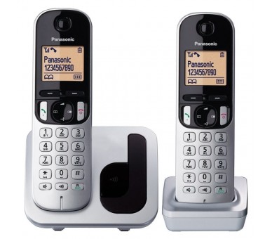 pPack duo de telefono inalambrico DECT simple y compacto 1 terminal con base y un terminal supletoriobrh2Pantalla Facil de leer