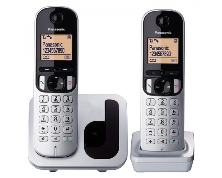 pPack duo de telefono inalambrico DECT simple y compacto 1 terminal con base y un terminal supletoriobrh2Pantalla Facil de leer