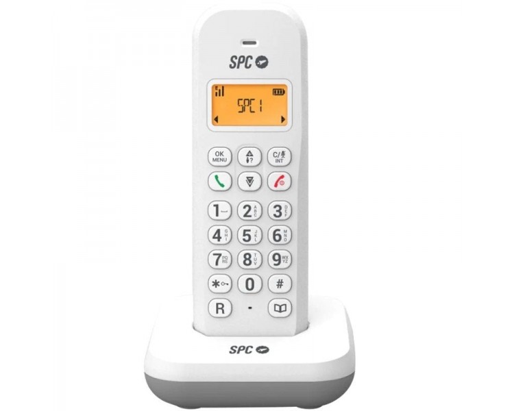 ph2SPC KEOPS h2pTelefono fijo inalambrico con pantalla iluminada y comodo teclado Incorpora identificacion de llamadas compatib