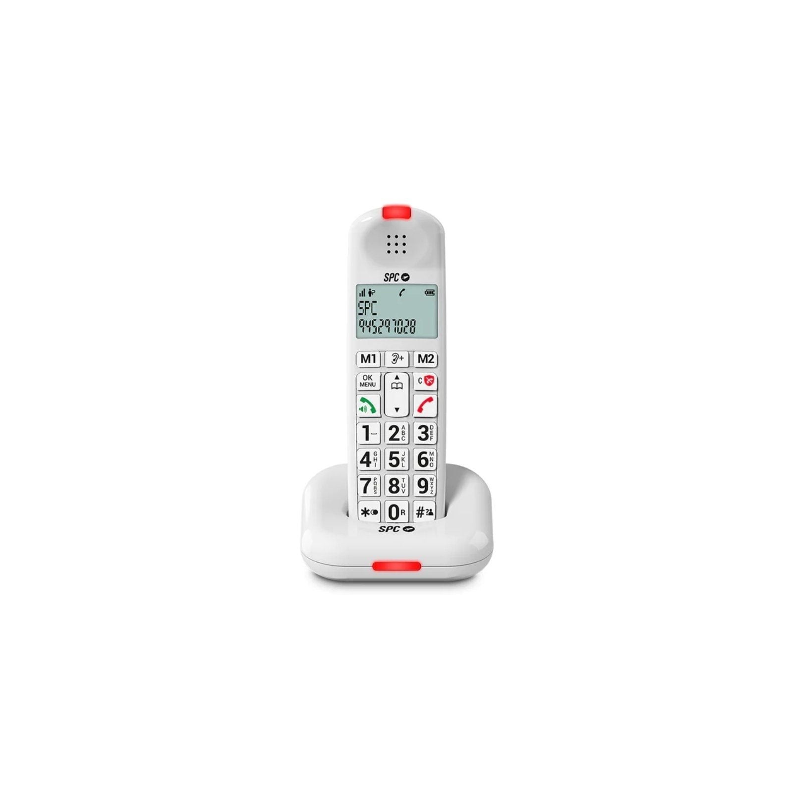 ph2SPC COMFORT KAIRO h2pTelefono inalambrico ideal para personas mayores Con 5 funciones antispam botones grandes pantalla y te