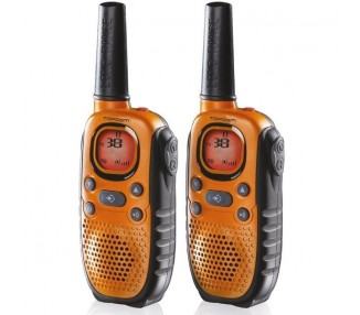 p ppEl walkie talkie Topcom RC 6404 es solido y resistente llevelo consigo cuando practique deportes de invierno en los viajes 