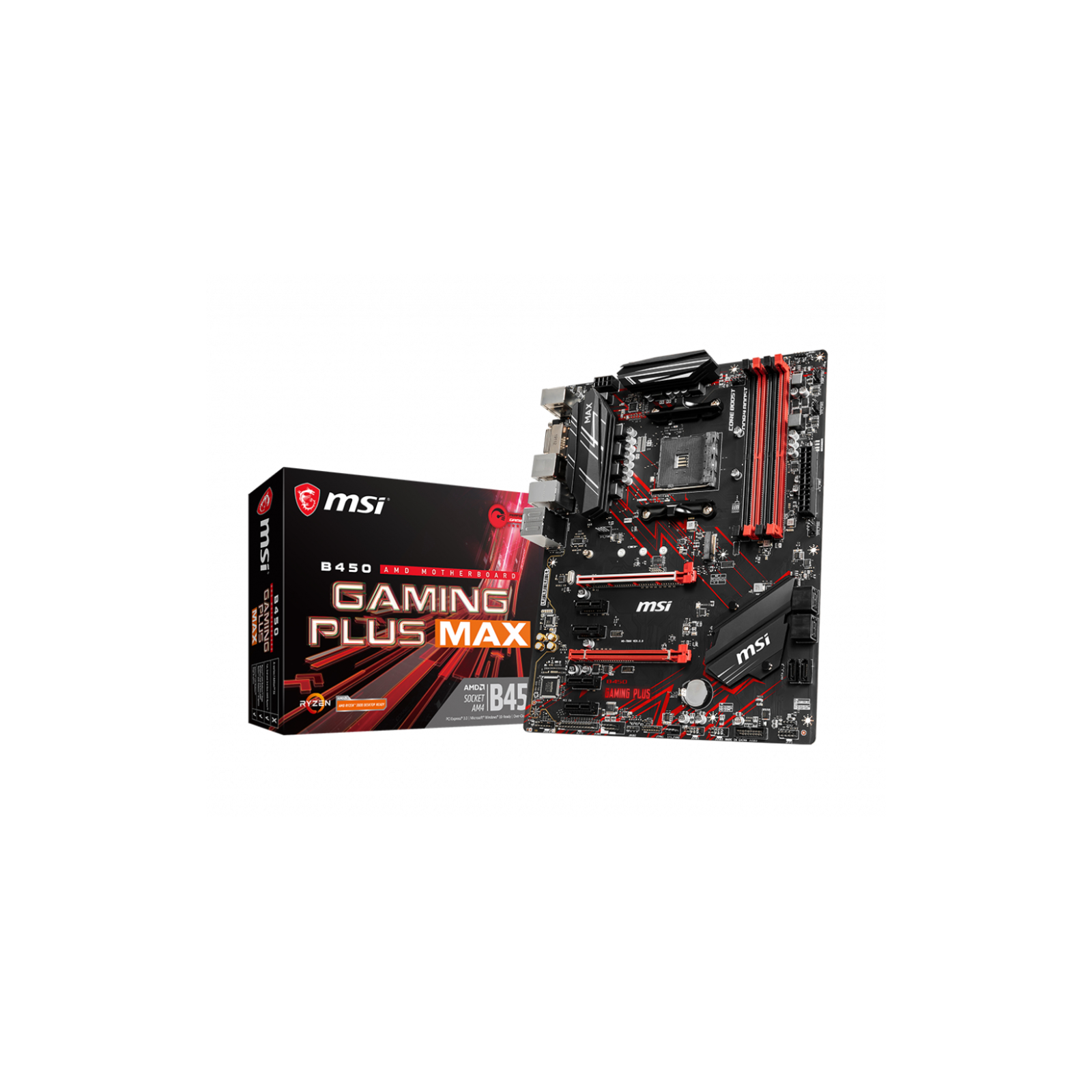 PLACA BASE MSI B450 GAMING PLUS MAX AM4 ATX 4XDDR4