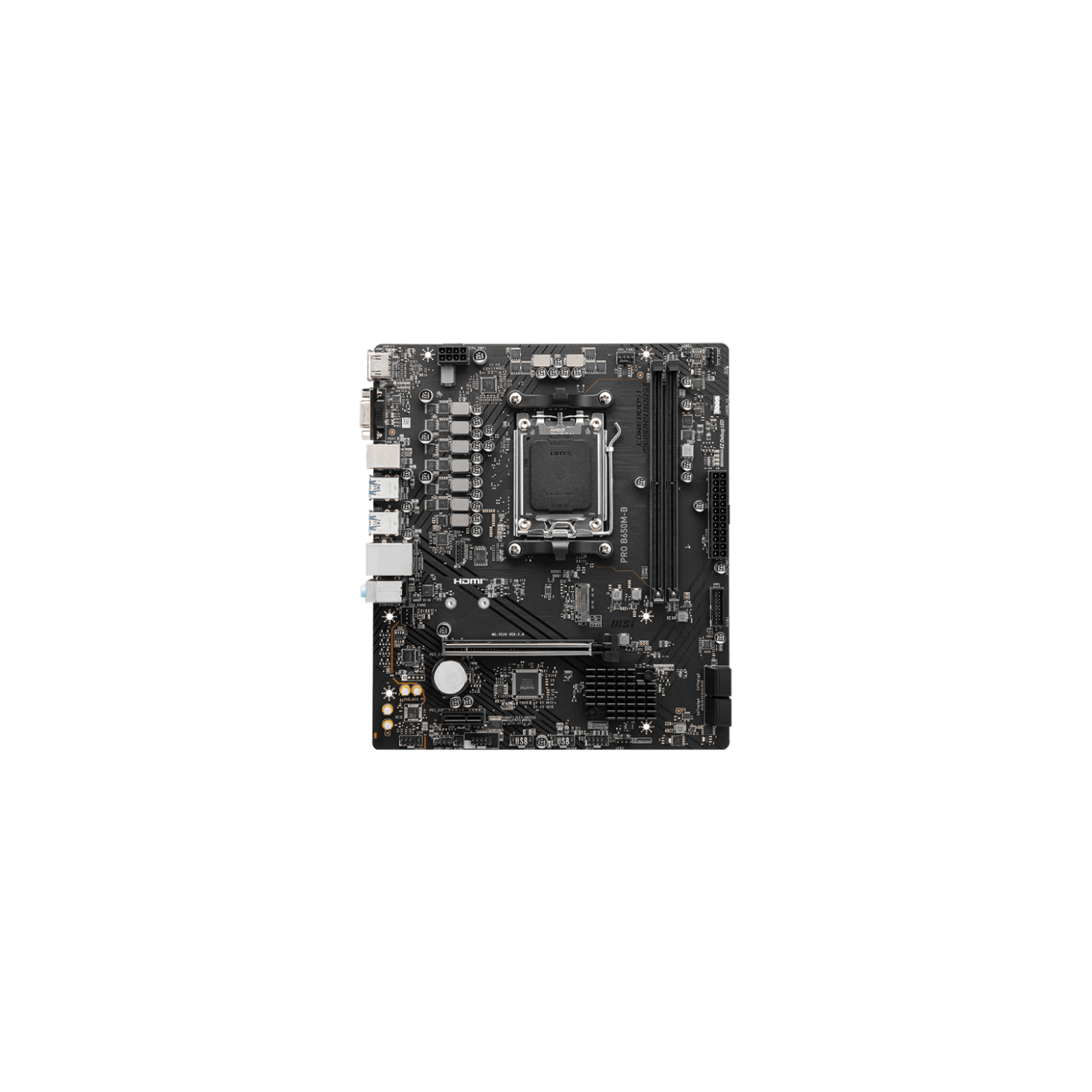 PLACA BASE MSI PRO B650M B AM5 MATX 2XDDR5