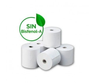 pPaquete 8 rollos papel termico BPA free libre de bisfenol A 80 x 60mmbr p