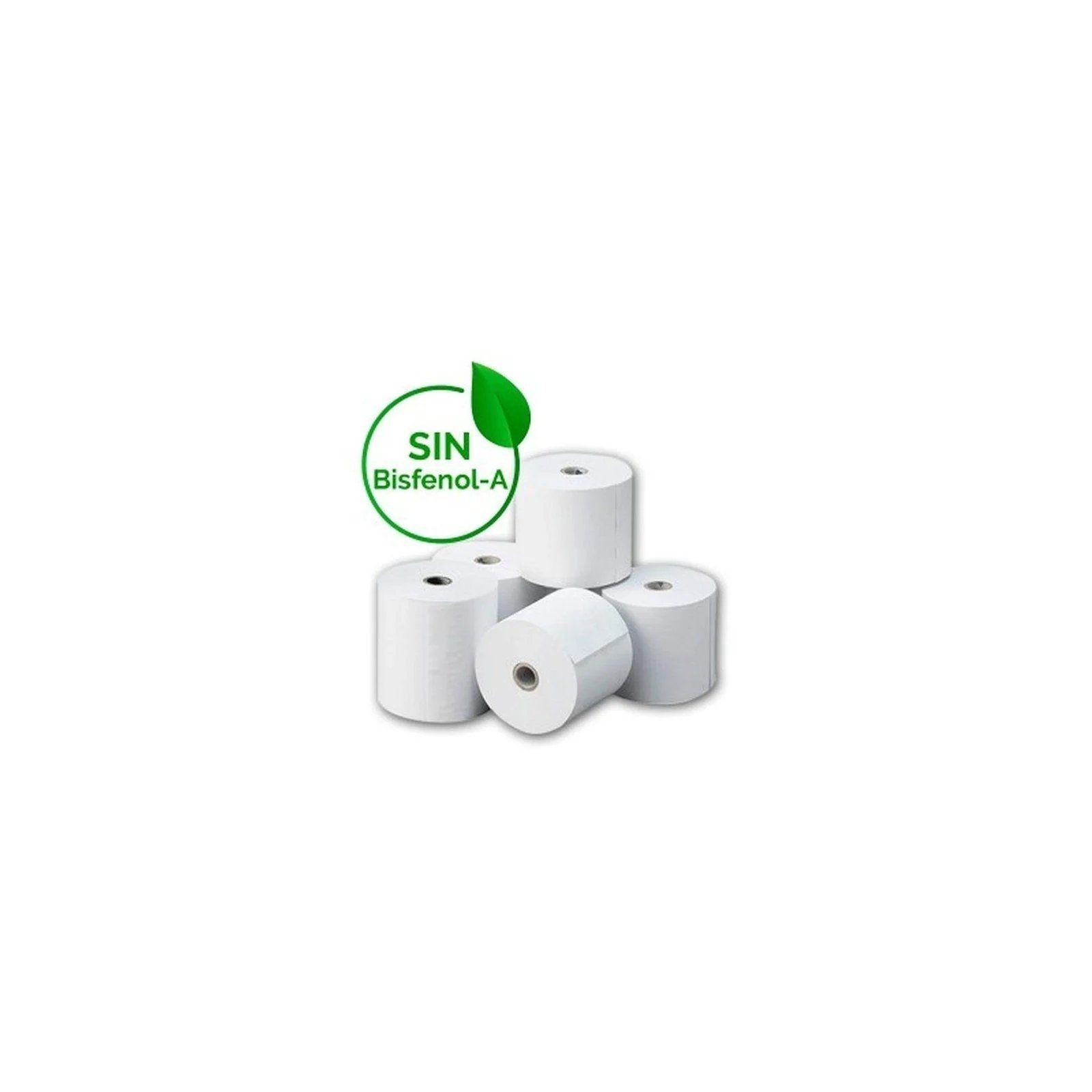 pPaquete 8 rollos papel termico BPA free libre de bisfenol A 80 x 80mmbr p