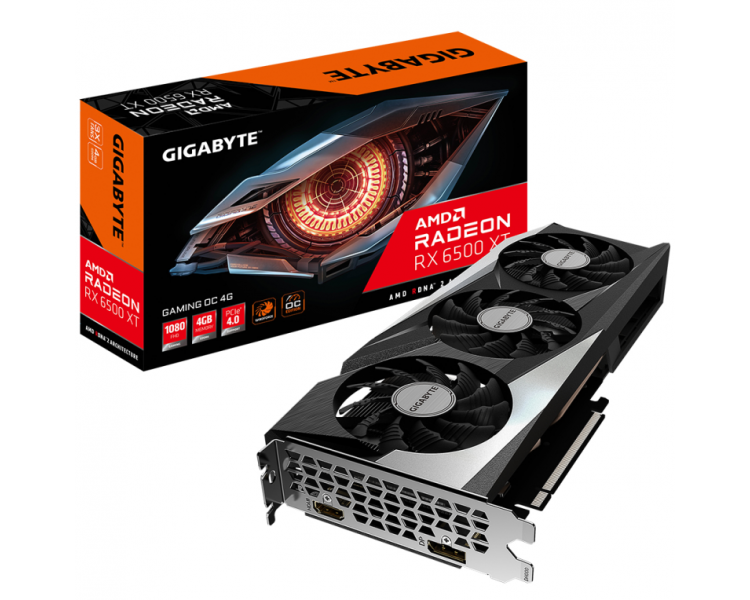 TARJETA GRAFICA GIGABYTE RADEON RX 6500 XT GAMING OC 4GB