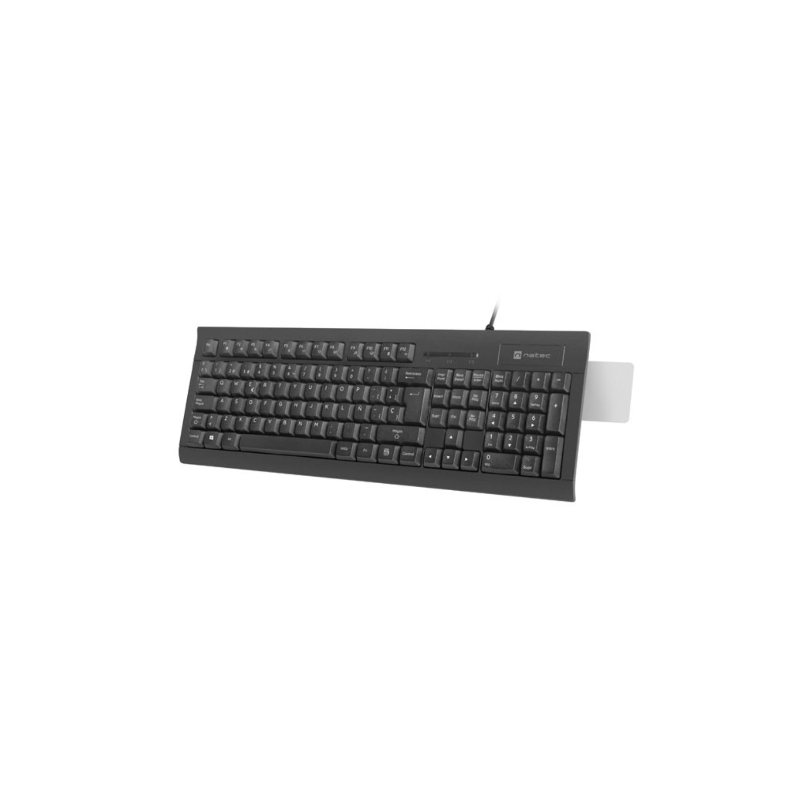 TECLADO NATEC MORAY CON LECTOR DE TARJETAS INTELIGENTES 105 TECLAS