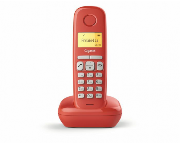 TELEFONO FIJO GIGASET A170 INALAMBRICO ROJO