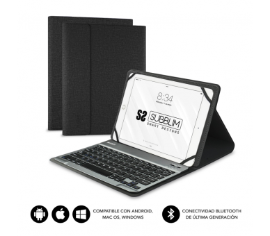 FUNDA TABLET SUBBLIM KEYTAB PRO BLUETOOTH 101 BLACK