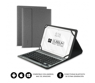 FUNDA TABLET SUBBLIM KEYTAB PRO BLUETOOTH 101 GREY