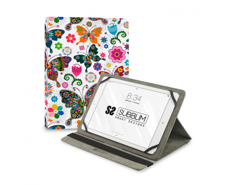 FUNDA TABLET SUBBLIM TRENDY CASE MARIPOSAS 11