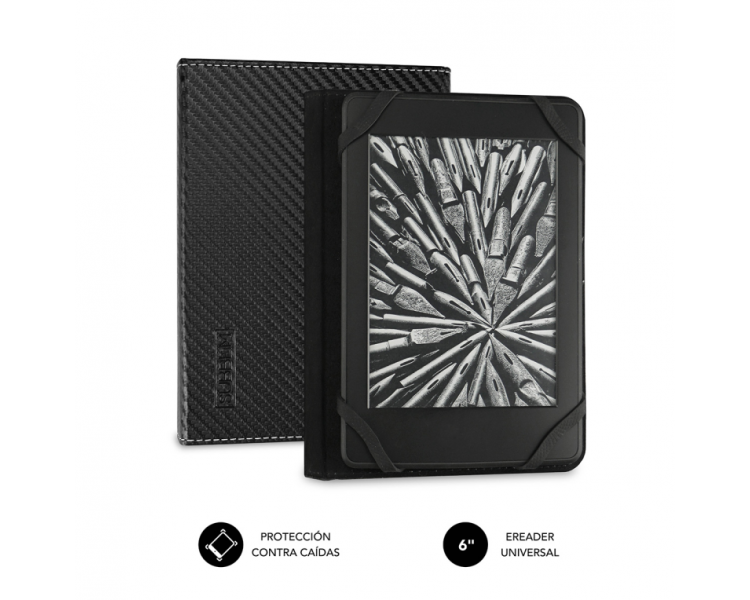 FUNDA TABLET SUBBLIM CLEVER EBOOK CASE 6 BLACK