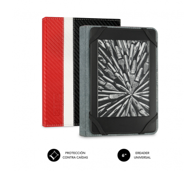 FUNDA TABLET SUBBLIM CLEVER EBOOK CASE 6 RED